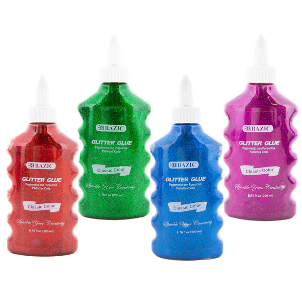 Classic Color Glitter Glue (6/pack) - Wholesale Price