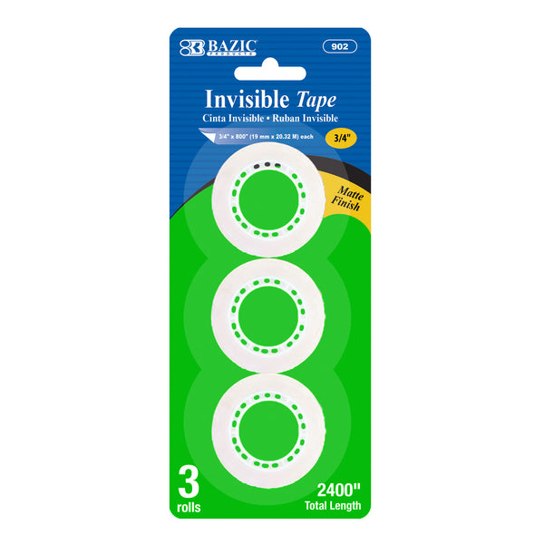 BAZIC 3/4 X 1296 Invisible Tape Refill - The Up Shop