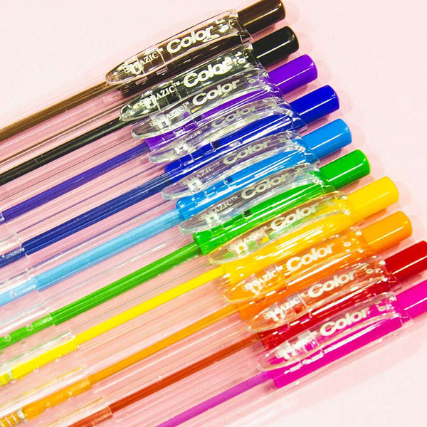 Coloured Pens - Ballpoint (10pc) - Nexx