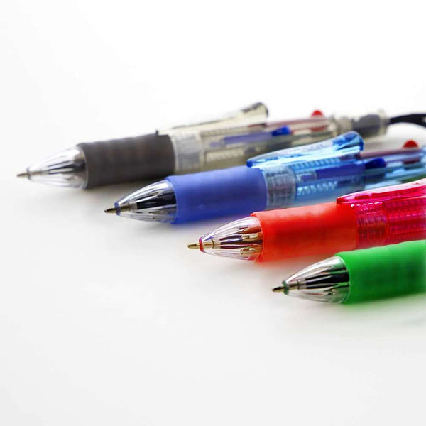 Bazic 4 Color G- Flex Oil- Gel Ink Pen W / Cushion Grip
