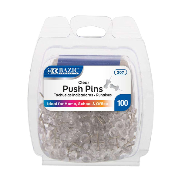 Rite Aid Home Clear Push Pins - 100 ct