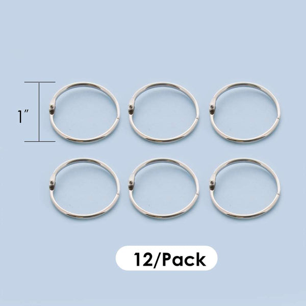  Operitacx 6pcs Metal Buckle 1 Inch Binder Rings Book Binders  Loose Leaf Ring Binder Book DIY Notebook Metal Binder Rings Notebook Mold Binder  Rings 1/2 Inch Adhesive Universal Alloy : Office Products