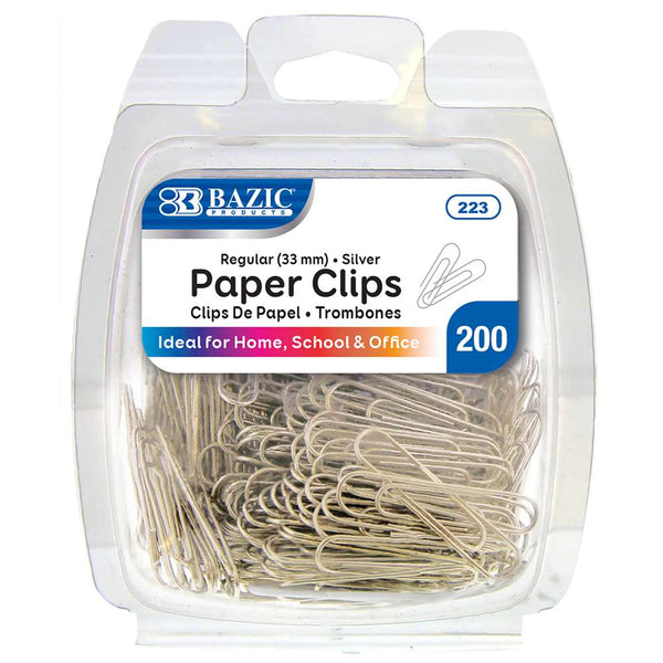 BAZIC Magnetic Paper Clips Holder w/ No. 1 Paper Clip Assorted Color -  Bazicstore