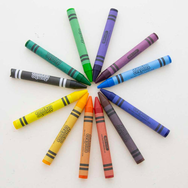 BAZIC Super Jumbo Crayons 8 Color, Non Toxic Crayon (8/Pack), 1-Pack
