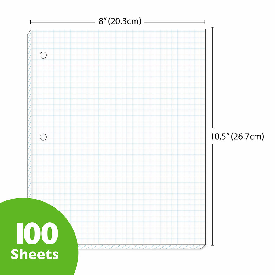 Filler Paper 4-1" Quad-Ruled 100 Ct.