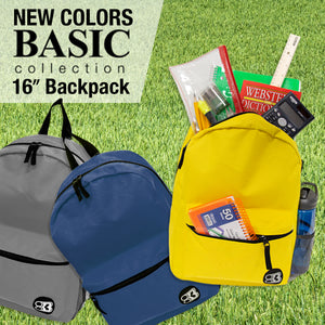 Basic 16" Mustard Basic Backpack