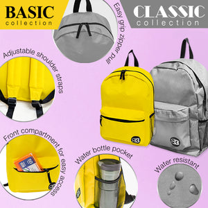 Basic 16" Mustard Basic Backpack