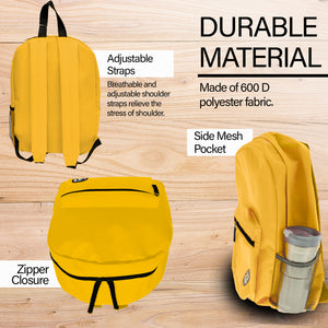 Basic 16" Mustard Basic Backpack