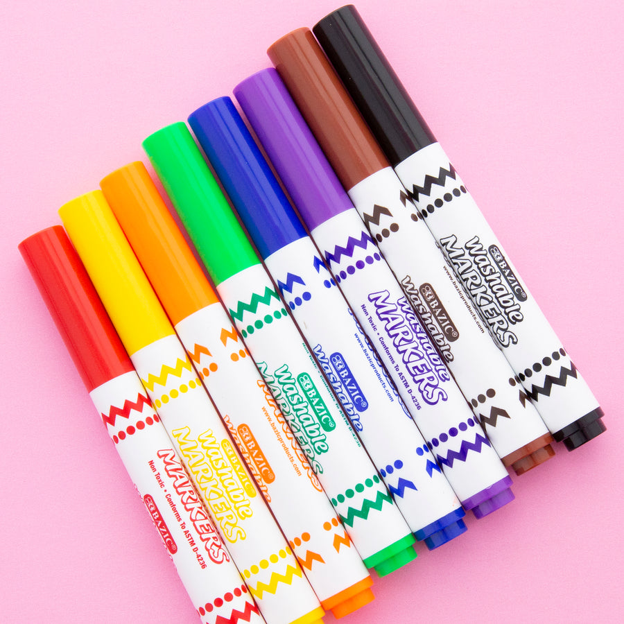 Washable Markers Broad Line Jumbo 8 Color