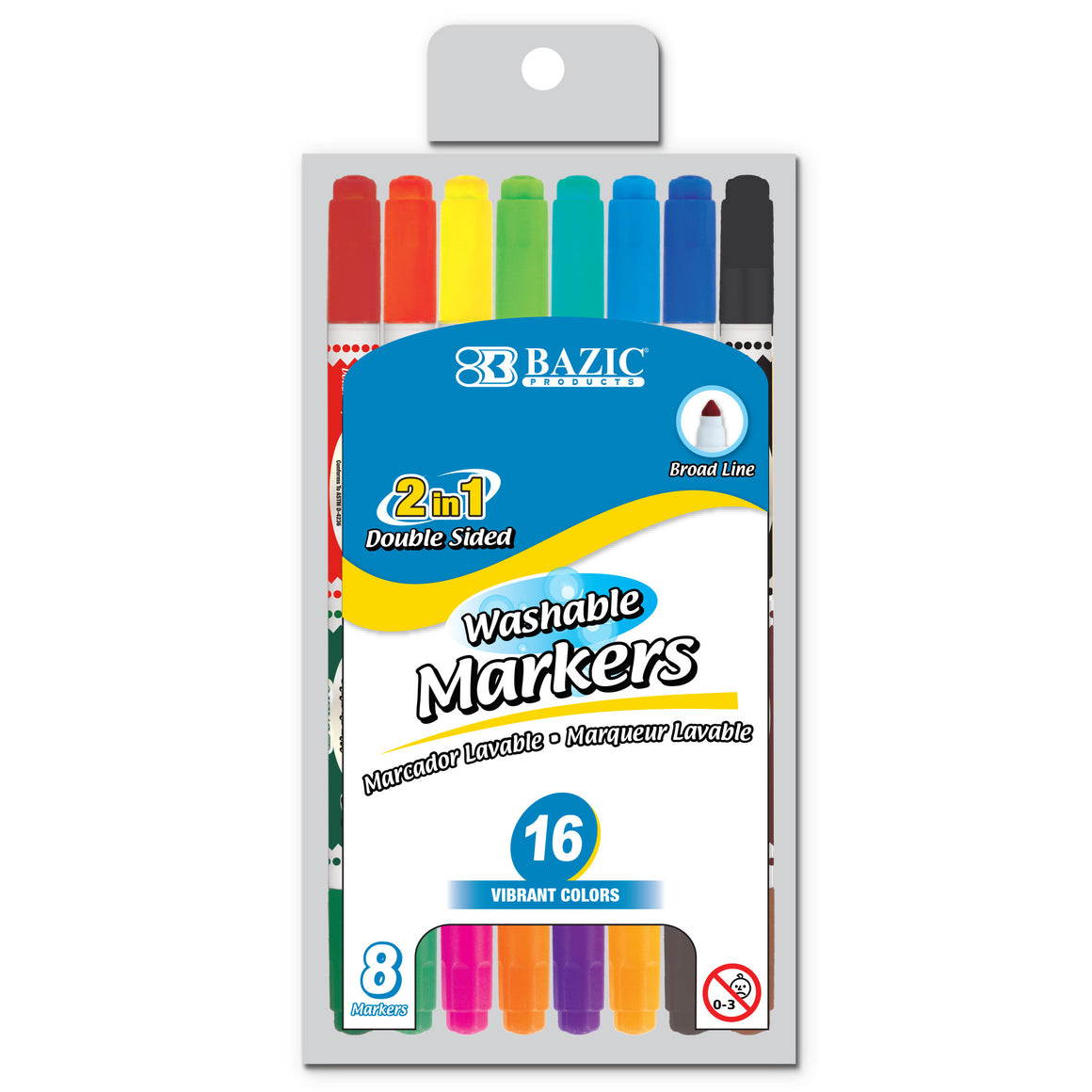 Double-Tip 8 Washable Markers