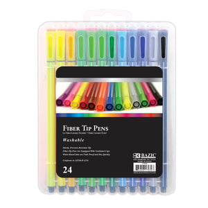 Washable Fiber Tip Pen 24 Color