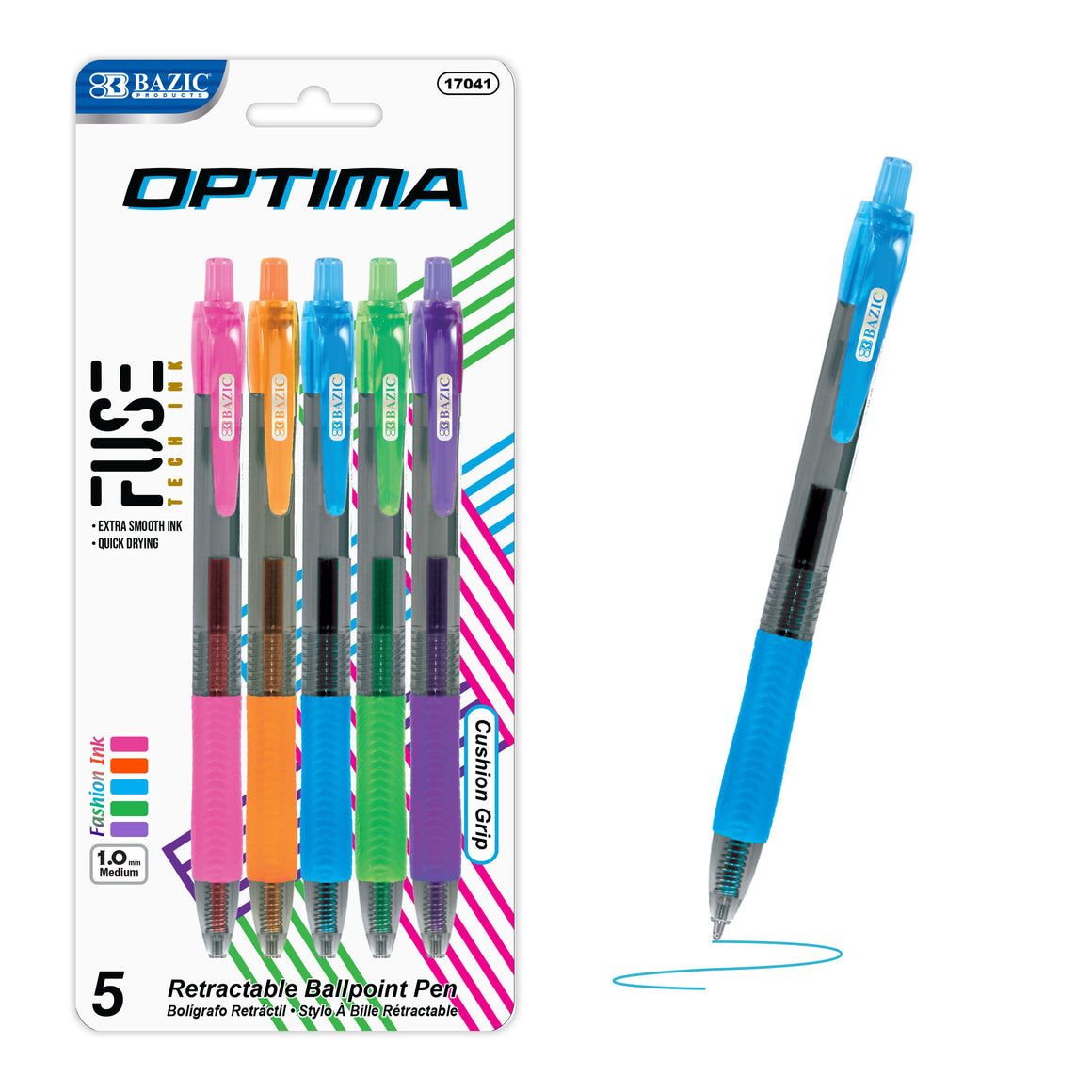 Optima 5 Color FUSE Tech Ink Retractable Pen