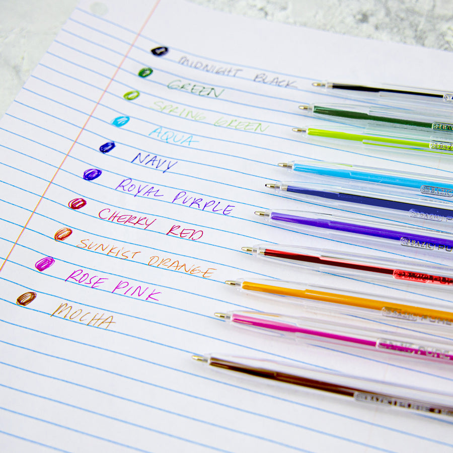 10 Pure Neon Color Stick Pen