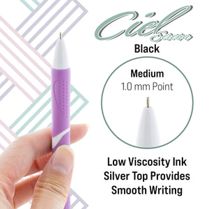 Ciel Serena FUSE Tech Ink Retractable Pen w/ Rubberized Barrel (2/Pack)