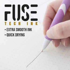 Ciel Serena FUSE Tech Ink Retractable Pen w/ Rubberized Barrel (2/Pack)