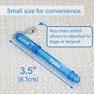 Palm Mini Ballpoint Pen w/ Key Ring (5/Pack)