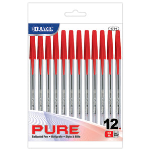 Pure Red Stick Pen (12/pack)