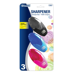 Single Blade Xtreme Oval Sharpener w/ Receptacle (3/Pack)