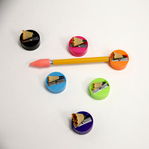 Single Blade Round Pencil Sharpener (12/Pack)