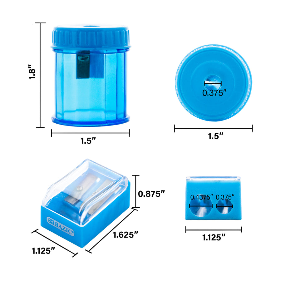 Dual Blade Sharpener + Single Blade Receptacle Sharpener