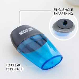 Single Blade Side Hole Sharpener w/ Receptacle