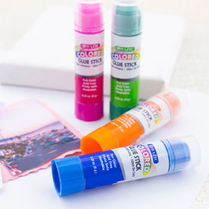 Glue Stick Washable 4 Colored 0.28 oz (8g)