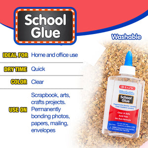 Clear Washable School Glue 5 FL OZ (147 mL)