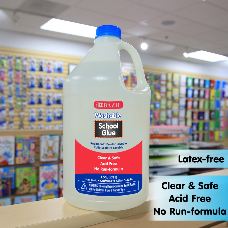 Clear Washable School Glue 1 Gallon