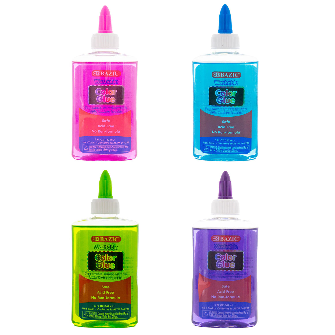 Clear Washable School Glue Color 5 FL OZ (147 mL)