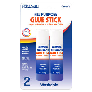 Glue Stick Premium 0.7 oz (21g)(2/Pack)