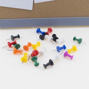 Push Pins Assorted Color (100/Pack)