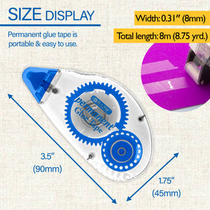 Permanent Glue Tape 8 mm x 8 m