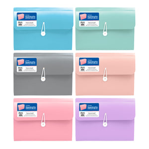 Expanding File A4/Letter Size Poly 7-Pocket Pastel Edition