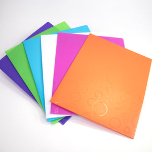 Poly 2-Pockets Portfolio - Bubble Embossed