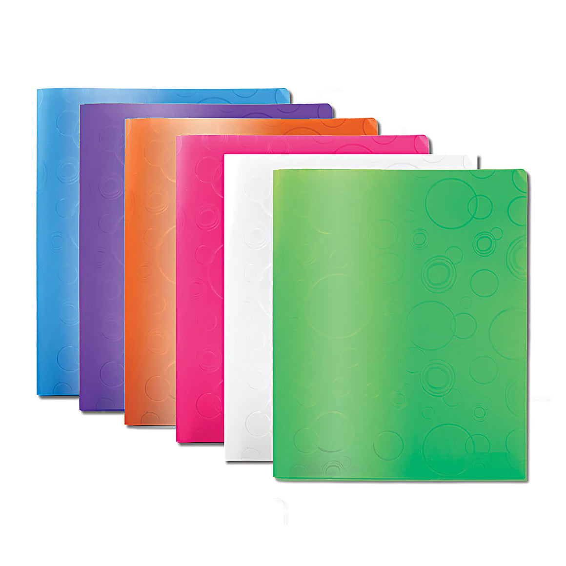 Poly 2-Pockets Portfolio - Bubble Embossed