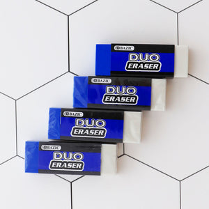 Block Two-Tone Eraser (4/Pack)