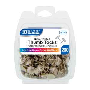 Thumb Tack Nickel (Silver) (200/Pack)