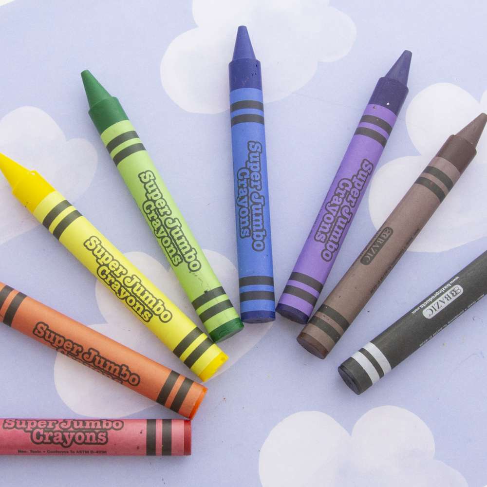 Crayola Jumbo Crayons - Full Case Of 24 Units x 8 Crayons Per Pack