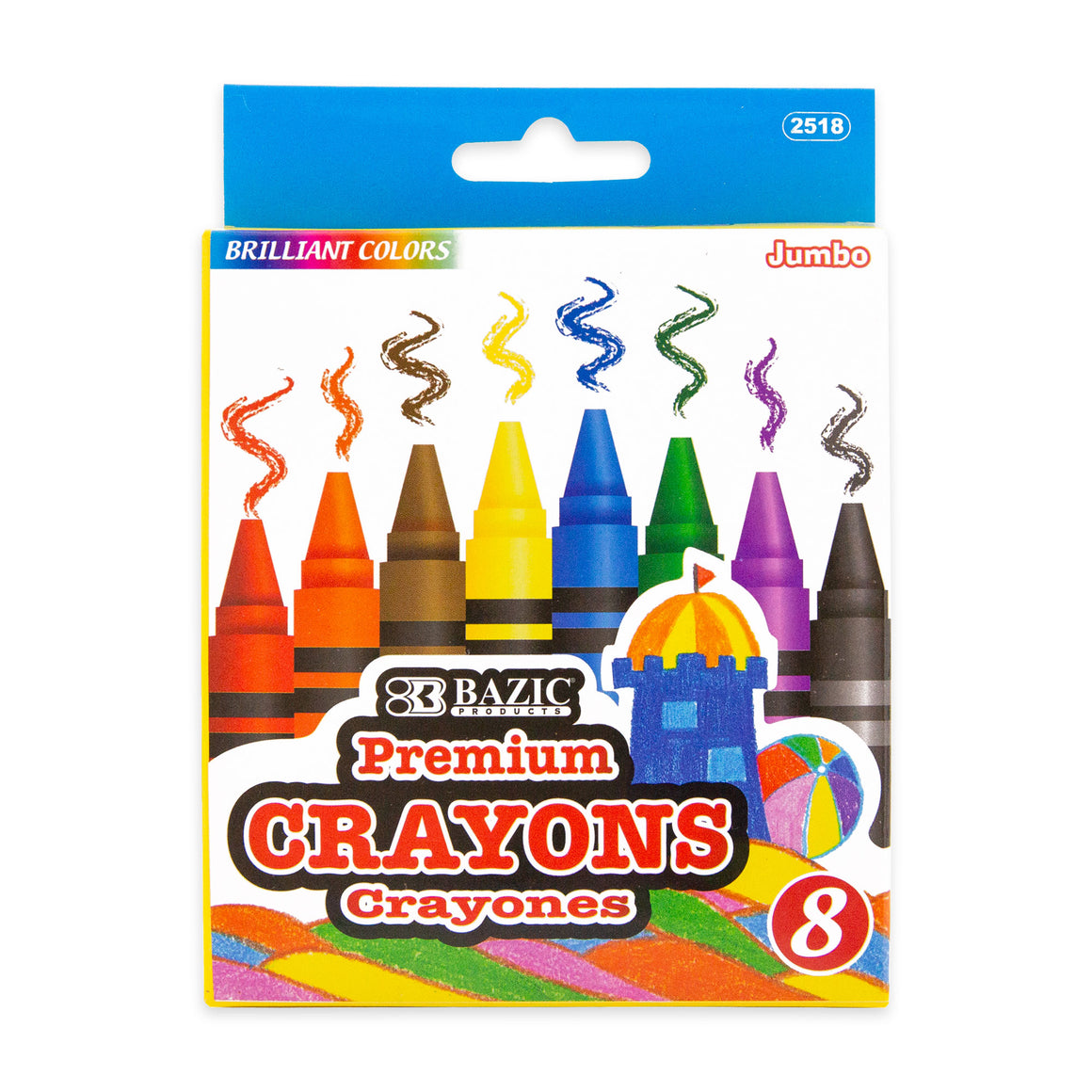 Premium Jumbo Crayons  8 Color