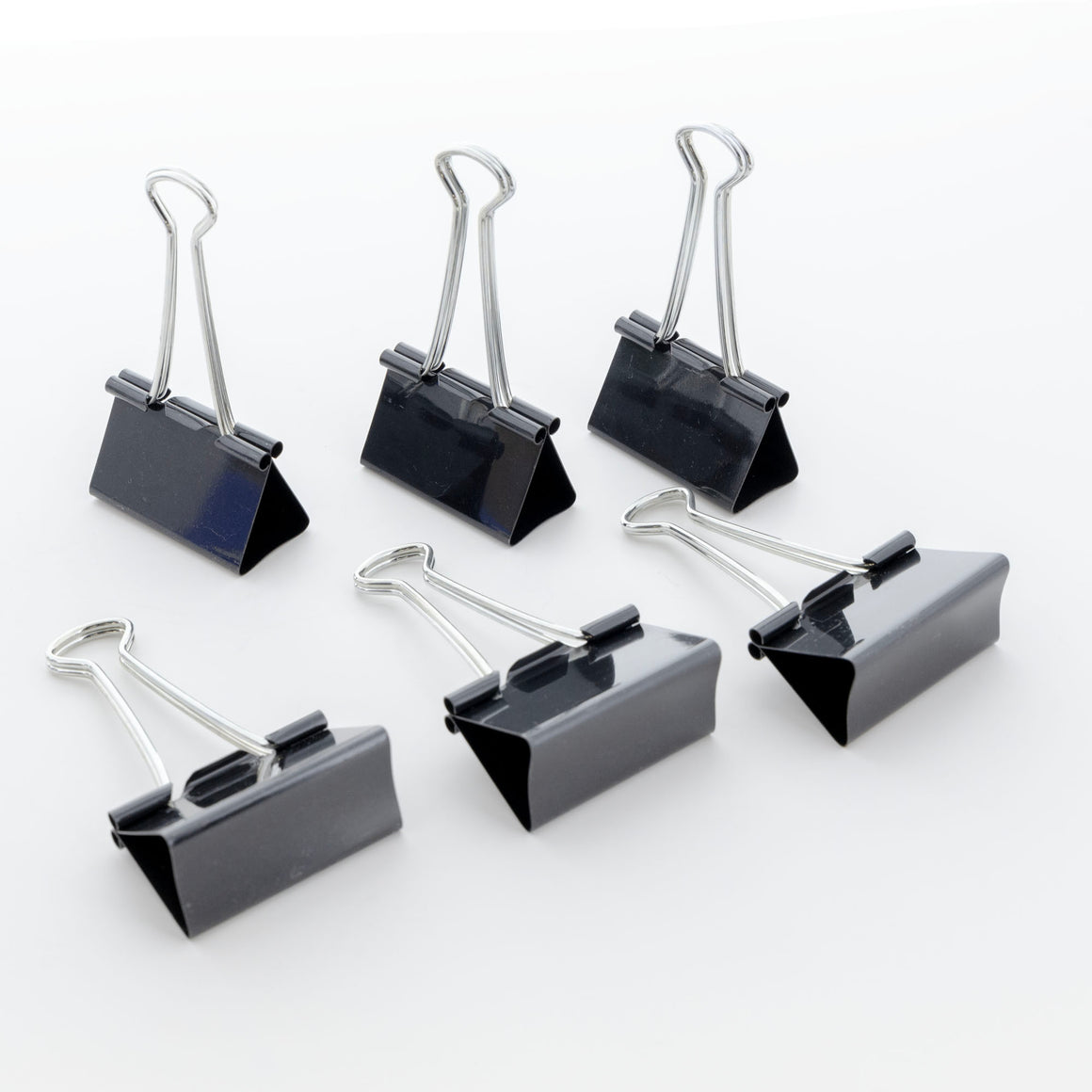 Large 2" (51mm) Black Binder Clip (12/Pack)