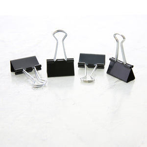 Medium 1-1/4 (32mm) Black Binder Clip (8/Pack)