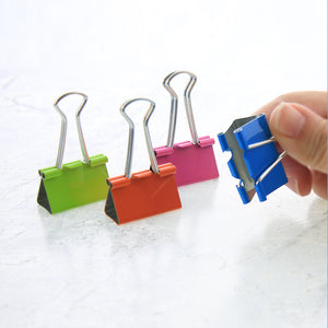 Medium 1-1/4 (32mm) Assorted Color Binder Clip (8/Pack)