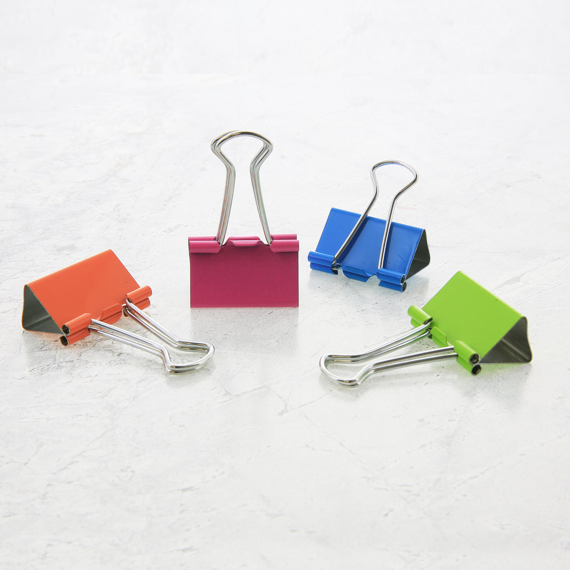 Small 3/4" (19mm) Assorted Color Binder Clip (20/Pack)