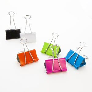 Assorted Size Color Binder Clip (12/Pack)