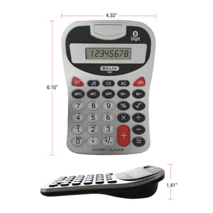 Desktop Calculator 8-Digit Silver w/ Tone