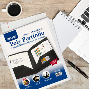 Poly Portfolio View Cover w/ 2-Pocket