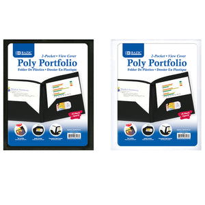 Poly Portfolio View Cover w/ 2-Pocket