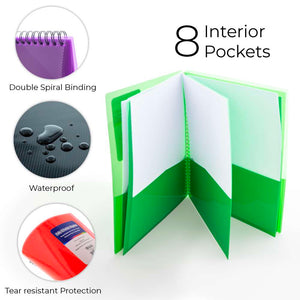 Poly 8 Pockets Organizer