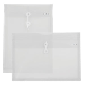 String Envelope Letter Size Clear Top/Side Loading (2/Pack)