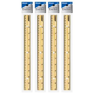 Wooden Ruler 12" (30cm)